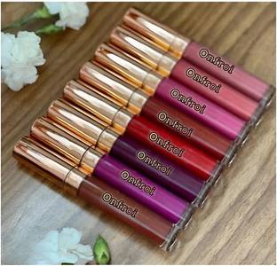 Onfroi Beauty Waterproof Long Lasting
Liquid Matte Mini Lipstick Set Combo Pack
of 8