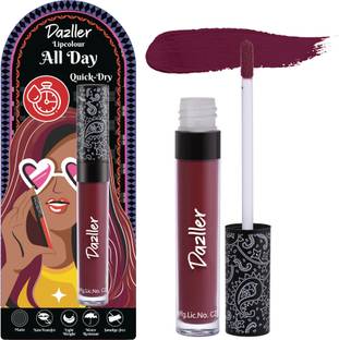 Dazller All Day Lipcolour, Ultra Intense Matte,Smudge-Proof, Lightweight,Up to 8Hrs Stay