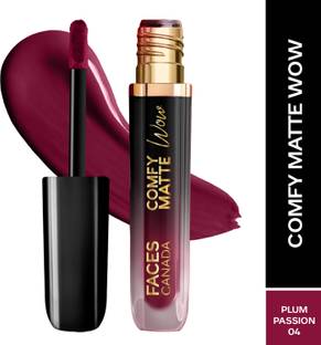 FACES CANADA Comfy Matte Wow Liquid Lipstick | Highly Pigmented | Long Lasting
