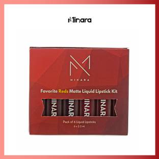 MINARA Matte Liquid Lipstick, Smudge proof & Lasts For 20Hrs