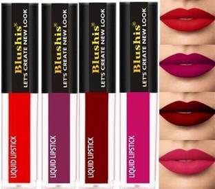 BLUSHIS Non Transfer Sensational Liquid Lipsticks Combo set 4