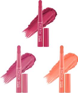 MILAP Pout It Out Lip Crayon Long lasting wear|With Jojoba & Avocado Oil|3 pc|2,9,17