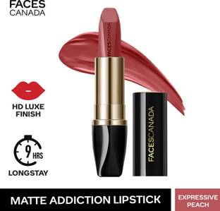FACES CANADA Matte Addiction Lipstick | HD Luxe Finish | 9HR Longstay | Intense Color Payoff
