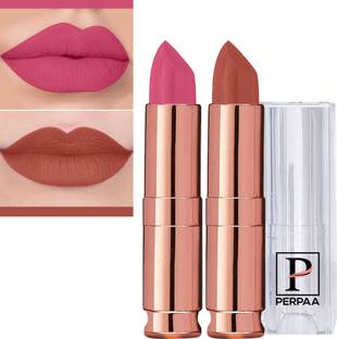 Perpaa Antique Velvet Smooth Lipstick for Women , Combo 6