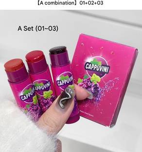 Cappuvini Grape Lip Gloss Set Waterproof,Non-Sticky,Moisturizing Tints in Cute Combo Pack