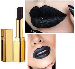 Herrlich Black Lipstick Full-Coverage Matte Black Lipstick