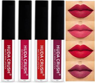 Mom's Pride Essentials Beauty SuperStay WaterProof Sensational Liquid Matte Red Lipstick Set of 4