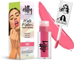 Elitty Liquid Matte Lipstick | Transferproof,Smudgeproof & Lightwieght | Pookie