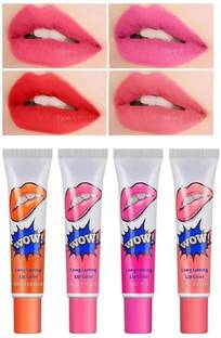 WEEPER Romantic Bear Peel Off Lipstick, Glossy Finish(Pack Of 4)