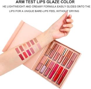 rezmay Beauty Handaiyan Waterproof Matte Liquid Lipstick Set of 12, Shade - A