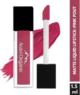 Aravi Organic Soft Pink Matte Finish Long Stay Liquid Lipstick With Almond Oil & Vitamin E