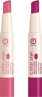कोलर्स क्वीन Color Stay Long Lasting Non Transfer Creamy Matte Lipstick Combo Pack of 2