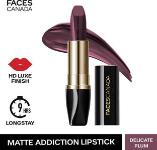 FACES CANADA Matte Addiction Lipstick | HD Luxe Finish | 9HR Longstay | Intense Color Payoff