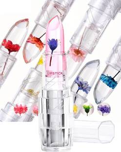 KAIASHA Temperature Color Change Lip Gloss Crystal Green Flower Jelly Lipstick