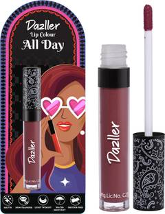 Dazller All Day Lipcolour, Ultra Intense Matte,Smudge-Proof, Lightweight,Up to 8Hrs Stay