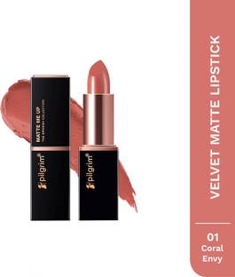 Pilgrim Matte Bullet Lipstick Intense Colour Transferproof & Smudgeproof Coral Envy-01