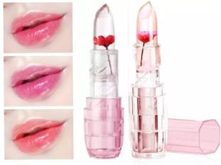 Ashyra Waterproof Crystal Clear Flower Lipstick (Pack of 2)