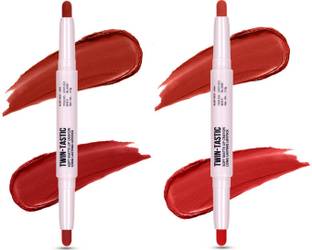 Shryoan 2-in-1 Twin-Tastic Lipstick| Soft Lip| Matte| Crayon | Long Lasting, Waterproof