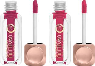 COLORS QUEEN Mattifying Long Lasting Non Transfer Liquid Matte Lipstick Combo Pack of 2