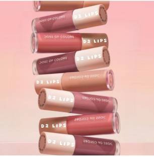 D2 LIPS Matte Liquid Lipstick Set Nude Shade Non-Stick Cup Not Fade Waterproof Lipstick