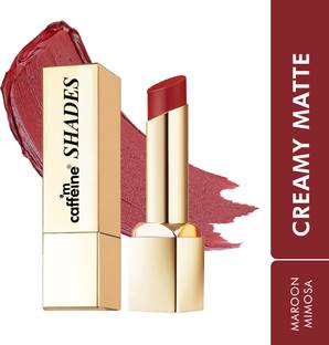mCaffeine Shades Creamy Matte Kiss Bullet Lipstick | Moisturizing, Lightweight-
