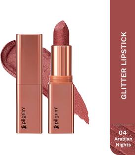 Pilgrim Glitter Lipstick Luxurious 3-D Glitter Formula With Matte Finish