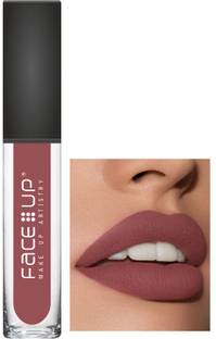 FACE UP WATERPROOF AND PROOF LONG WEAR MATTE LIQUID LIPSTICK , 6ml, (Nude Brown)
