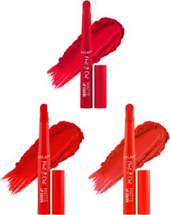MILAP Pout It Out Lip Crayon Long lasting wear|With Jojoba & Avocado Oil|3 pc|1,3,7