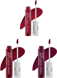 MILAP Matte Liquid Lipstick Non Transfer Pack Of 3