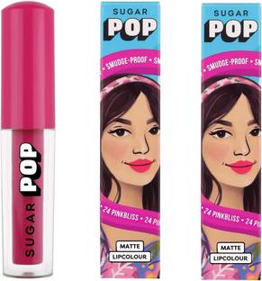 SUGAR POP Matte Lipcolour - 24 Pinkbliss Pack of 2