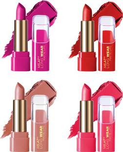 MILAP Long Wear Matte Lipstick Combo Set of 4