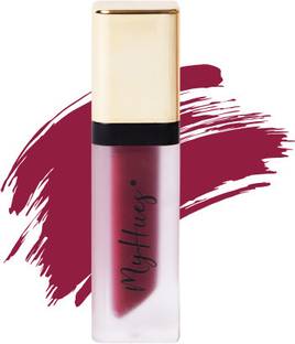 MyHues Lip Comfort Matte Finish Liquid Lipstick Non-Drying Long Lasting Transferproof