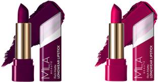 MILA BEAUTÉ Matte Longwear Lipstick Combo For Woman|Up To 8 Hrs Stay|Enriched With Vitamin E
