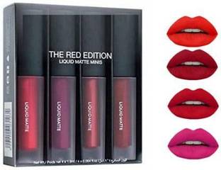 TUMR ProfessionaL Liquid Lipstick Pack, of 4 Mini Lipsticks, Super Stay Matte Finish