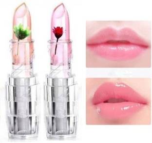 Rsentera Magic Jelly Flower Lipstick Temperature Color Changing Lipstick Pack of 2