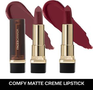 FACES CANADA Festive Hues - Comfy Matte Creme Lipstick Pack of 2