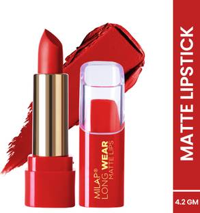 MILAP Long Wear Matte Lipstick Waterproof & Smudge Proof Non Transfer Long Stay
