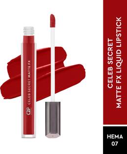 C2P Professional Makeup Celeb Secret Matte Red Liquid Lipstick Smudge-Proof Long-Lasting Up to 8 Hrs