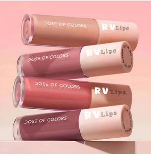 RVLIPS Nude Edition Long Lasting Sensational Liquid Matte Lipstick Non Transfer Set Of4