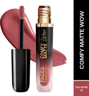 FACES CANADA Comfy Matte Wow Liquid Lipstick | Highly Pigmented | Long Lasting