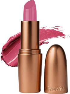 One Wish Creamy Matte Lipstick | 8 Hrs Long Lasting | Smooth & Soft Finish | Shade 15