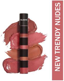 BLUSHIS Professional Fab 4 in 1 Super Stay Matte Finish Liquid Lip Color