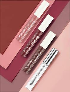RONZILLE Matte liquid lipstick Non Transfer & Lip gloss Nude Edition