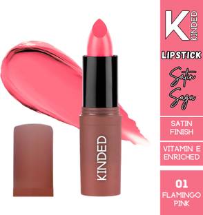 KINDED Satin Saga Vitamin E Enriched Creamy Satin Finish Bullet Glossy Lipstick