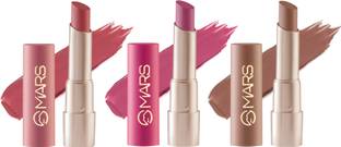 MARS Creamy Matte Highly Pigmented Lipstick 22-23-24 Pack Of 3