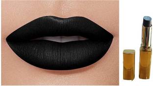 NADJA NEW BEST WATERPROOF MATTE FINISH DARK BLACK LIPSTICK