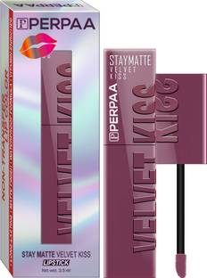 Perpaa Velvet Kiss Waterproof Matte Liquid Lipstick with 12-Hour Stay & Transfer-Proof