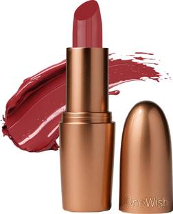 One Wish Creamy Matte Lipstick | 8 Hrs Long Lasting | Smooth & Soft Creamy Finish