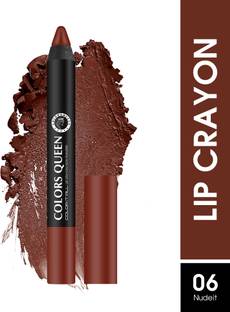 COLORS QUEEN Color It All Lightweight, Long Lasting Non Transfer Matte Crayon Lipstick