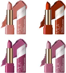 MILA BEAUTÉ Matte Longwear Lipstick Combo For Woman|Up To 8 Hrs Stay|Enriched With Vitamin E